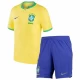 Enfant Maillot de Foot Brésil Coupe Du Monde 2022 Domicile (+ Short)