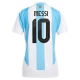 Femmer Maillot de Foot Argentine Lionel Messi #10 2024 Domicile