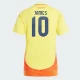 Femmer Maillot de Foot Colombie James Rodríguez #10 Copa America 2024 Domicile