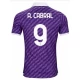 Maillot de Foot ACF Fiorentina A. Cabral #9 2023-24 Domicile Homme