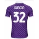 Maillot de Foot ACF Fiorentina Duncan #32 2023-24 Domicile Homme