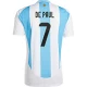Maillot de Foot Argentine De Paul #7 Copa America 2024 Domicile Homme