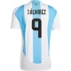 Maillot de Foot Argentine J. Alvarez #9 Copa America 2024 Domicile Homme