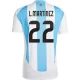 Maillot de Foot Argentine L. Martinez #22 Copa America 2024 Domicile Homme