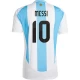 Maillot de Foot Argentine Lionel Messi #10 Copa America 2024 Domicile Homme