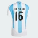 Maillot de Foot Argentine Lo Celso #16 Copa America 2024 Domicile Homme