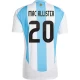 Maillot de Foot Argentine Mac Allister #20 Copa America 2024 Domicile Homme