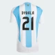 Maillot de Foot Argentine Paulo Dybala #21 Copa America 2024 Domicile Homme