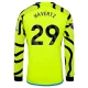 Maillot de Foot Arsenal FC 2023-24 Kai Havertz #29 Extérieur Homme Manches Longues