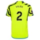 Maillot de Foot Arsenal FC 2023-24 Saliba #2 Extérieur Homme