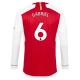 Maillot de Foot Arsenal FC Gabriel #6 2023-24 Domicile Homme Manches Longues