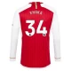 Maillot de Foot Arsenal FC Granit Xhaka #34 2023-24 Domicile Homme Manches Longues