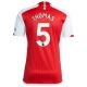 Maillot de Foot Arsenal FC Thomas #5 2023-24 Domicile Homme