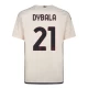 Maillot de Foot AS Roma 2023-24 Paulo Dybala #21 Extérieur Homme