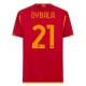 Maillot de Foot AS Roma Paulo Dybala #21 2023-24 Domicile Homme