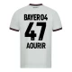 Maillot de Foot Bayer 04 Leverkusen 2023-24 Aourir #47 Extérieur Homme