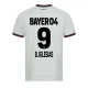 Maillot de Foot Bayer 04 Leverkusen 2023-24 B. Iglesias #9 Extérieur Homme