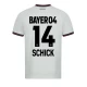 Maillot de Foot Bayer 04 Leverkusen 2023-24 Schick #14 Extérieur Homme