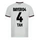 Maillot de Foot Bayer 04 Leverkusen 2023-24 Tah #4 Extérieur Homme