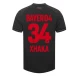 Maillot de Foot Bayer 04 Leverkusen Granit Xhaka #34 2023-24 Domicile Homme
