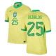 Maillot de Foot Brésil Beraldo #25 Copa America 2024 Domicile Homme
