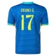 Maillot de Foot Brésil Bruno G. #17 Copa America 2024 Extérieur Homme
