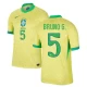Maillot de Foot Brésil Bruno G. #5 Copa America 2024 Domicile Homme