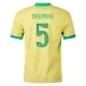 Maillot de Foot Brésil Casemiro #5 Copa America 2024 Domicile Homme