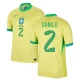 Maillot de Foot Brésil Danilo #2 Copa America 2024 Domicile Homme