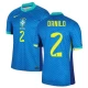 Maillot de Foot Brésil Danilo #2 Copa America 2024 Extérieur Homme