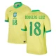 Maillot de Foot Brésil Douglas Luiz #18 Copa America 2024 Domicile Homme