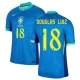 Maillot de Foot Brésil Douglas Luiz #18 Copa America 2024 Extérieur Homme