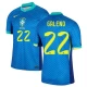 Maillot de Foot Brésil Galeno #22 Copa America 2024 Extérieur Homme