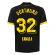 Maillot de Foot BVB Borussia Dortmund 2023-24 Kamara #32 Extérieur Homme