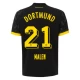 Maillot de Foot BVB Borussia Dortmund 2023-24 Malen #21 Extérieur Homme