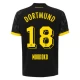 Maillot de Foot BVB Borussia Dortmund 2023-24 Moukoko #18 Extérieur Homme