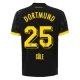 Maillot de Foot BVB Borussia Dortmund 2023-24 Sule #25 Extérieur Homme
