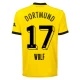 Maillot de Foot BVB Borussia Dortmund Wolf #17 2023-24 Domicile Homme