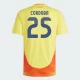 Maillot de Foot Colombie Cordoba #25 Copa America 2024 Domicile Homme