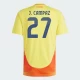 Maillot de Foot Colombie J. Campaz #27 Copa America 2024 Domicile Homme