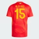 Maillot de Foot Espagne Alex B. #15 Euro 2024 Domicile Homme