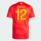 Maillot de Foot Espagne Joselu #12 Euro 2024 Domicile Homme