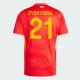 Maillot de Foot Espagne Oyarzabal #21 Euro 2024 Domicile Homme