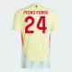 Maillot de Foot Espagne Pedro Porro #24 Euro 2024 Extérieur Homme