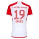 Maillot de Foot FC Bayern München Alphonso Davies #19 2023-24 Domicile Homme
