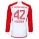Maillot de Foot FC Bayern München Jamal Musiala #42 2023-24 Domicile Homme Manches Longues