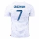 Maillot de Foot France Antoine Griezmann #7 Coupe Du Monde 2022 Extérieur Homme
