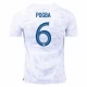 Maillot de Foot France Paul Pogba #6 Coupe Du Monde 2022 Extérieur Homme