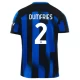 Maillot de Foot Inter Milan Dumfries #2 2023-24 Domicile Homme