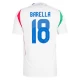 Maillot de Foot Italie Nicolo Barella #18 Euro 2024 Extérieur Homme